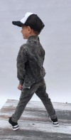 Bavlnená chlapčenská mikina MM 901 jeans black