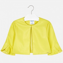 MAYORAL dievčenský kožený kabát  6405-075 citrus
