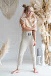Dievčenské legíny MM 631 beige