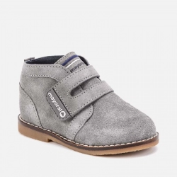 MAYORAL chlapčenská obuv z brúsenej kože  42058-077 gray