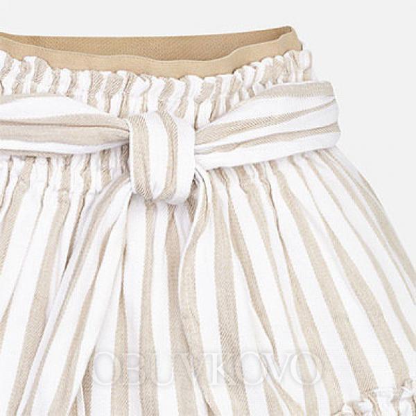 MAYORAL bielohnedá pásikavá sukňa 