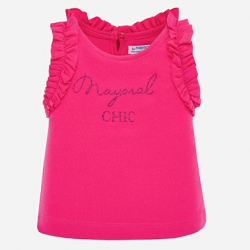 MAYORAL  dievčenské basic tričko 1070-040 Fuchsia
