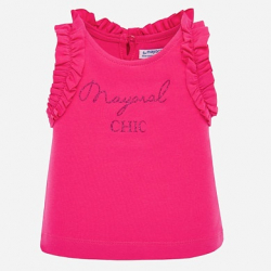 MAYORAL  dievčenské basic tričko 1070-040 Fuchsia