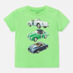 Chlapčenské tričko bavlnené s autíčkami MAYORAL 1039.053