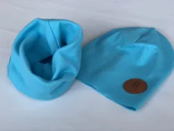 Bavlnená čiapka + tunelový šál 