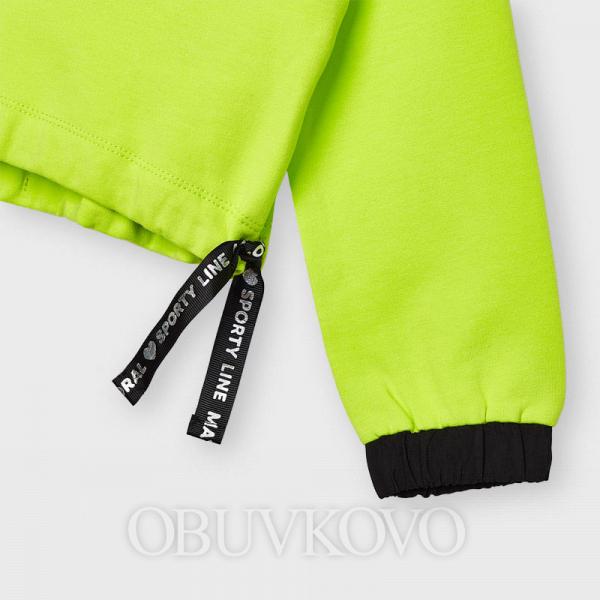 Krátka športová mikina MAYORAL 3476-044 lime