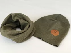 Bavlnená čiapka + tunelový šál 