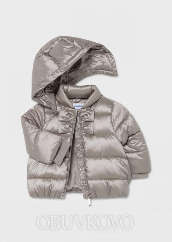 MAYORAL dievčenský zimný kabát 2440-033 taupe