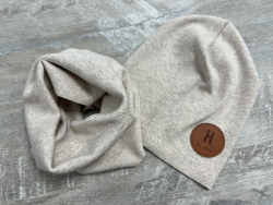 Bavlnená čiapka + tunelový šál 