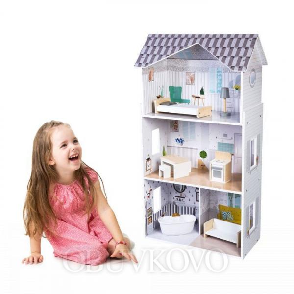 ECOTOYS domček pre bábiky s nábytkom Grace  Residence