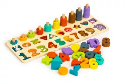 ECOTOYS počítadlo a puzzle 3v1 pre deti