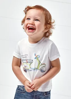 MAYORAL chlapčenské tričko 1004-036 white