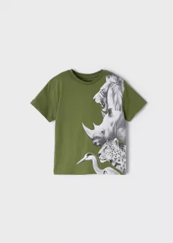 MAYORAL chlapčenské tričko s krátkym rukávom 3003-038 turtle gre