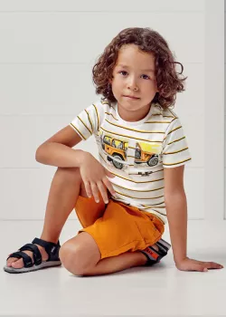 MAYORAL chlapčenské tričko s krátkym rukávom 3004-042 orange