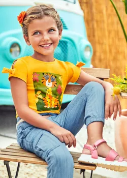 MAYORAL dievčenské tričko 3035-030 banana