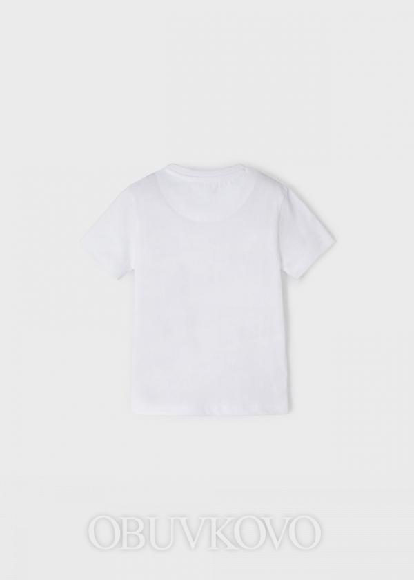 MAYORAL chlapčenské tričko s krátkym rukávom 3018-084 white