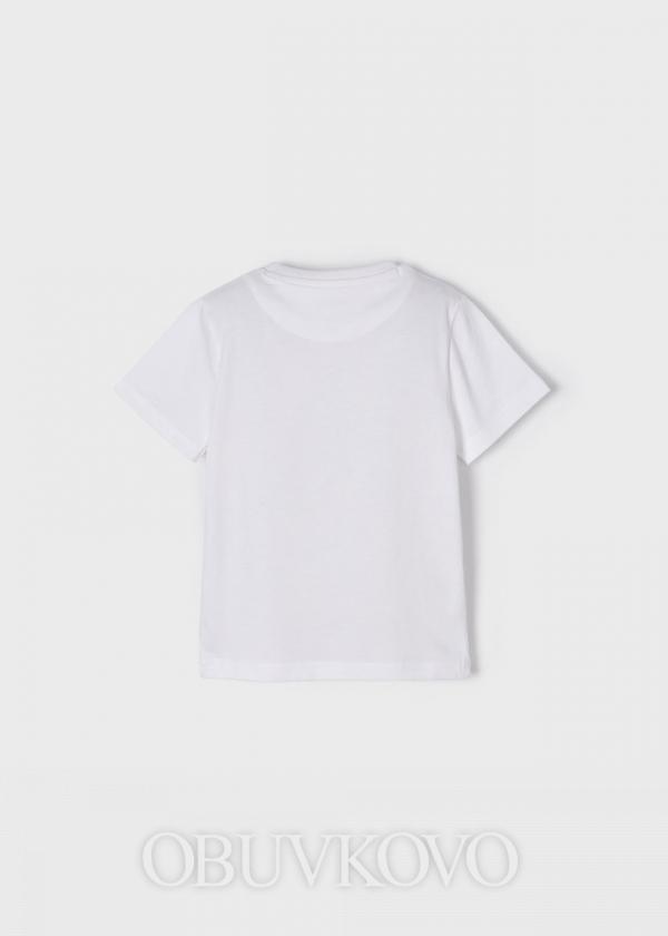 MAYORAL chlapčenské tričko s krátkym rukávom 3021-010 white