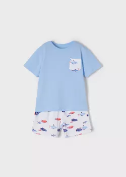 MAYORAL chlapčenské pyžamo 3747-014 lightblue