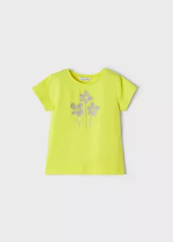 MAYORAL basic dievčenské tričko 174-050 lemon