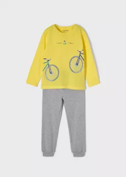MAYORAL chlapčenské pyžamo 3748-019 lemon