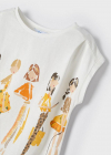MAYORAL dievčenské tričko 3032-043 natur-bana