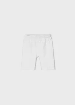 MAYORAL jednofarebné krátke legíny 3270-014 white