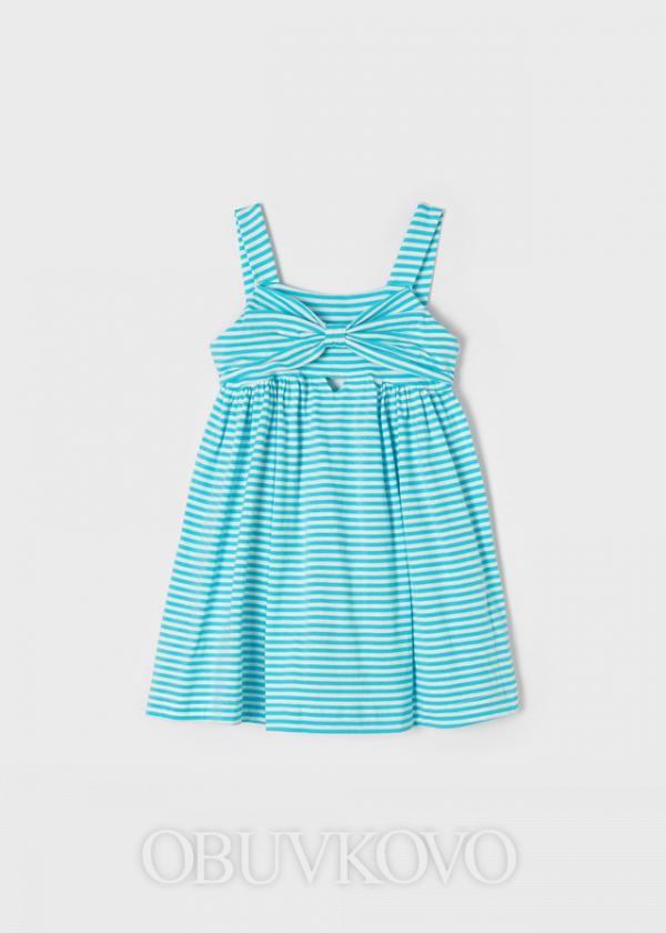 MAYORAL dievčenské letné šaty 3949-015 tyrkys