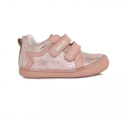 Celokožená dievčenská obuv D.D.STEP 078-227A pink