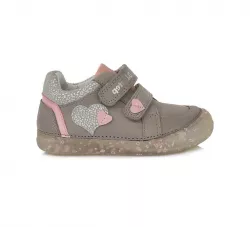 Celokožená dievčenská obuv D.D.STEP 078-343 grey