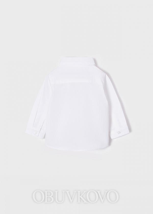MAYORAL biela chlapčenská košeľa s motýlikom 1117-095 white