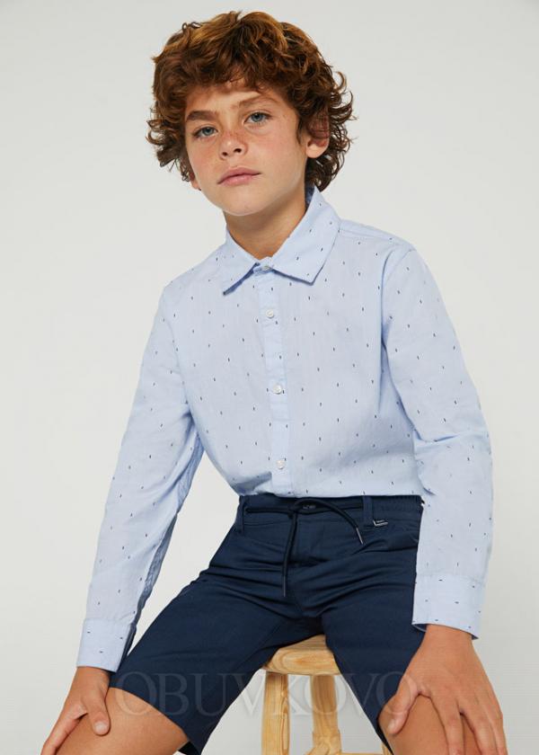 MAYORAL chlapčenská košeľa 6116-046 light blue