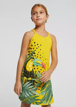 MAYORAL dievčenské letné šaty 6990-087 citrus