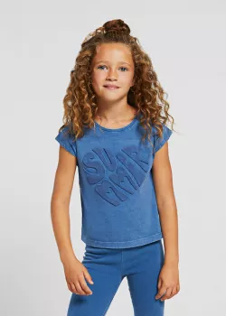 MAYORAL dievčenské tričko s potlačou 6035-063 ink