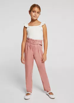 MAYORAL dievčenské ružové nohavice 6572-054