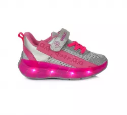Dievčenská svietiaca športová obuv D.D.STEP F61-297C pink
