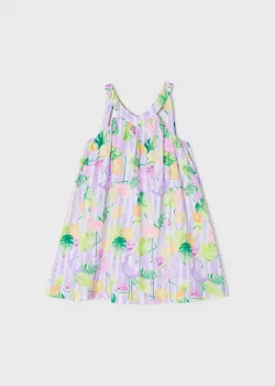 MAYORAL dievčenské letné šaty 3951-031 lilac