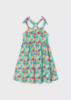 MAYORAL dievčenské letné šaty 3954-029 tyrkys