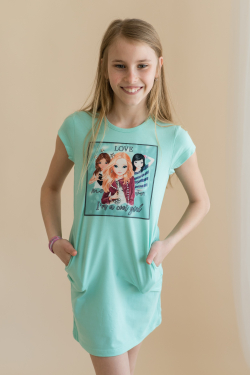 Bavlená dievčenské tunika šaty