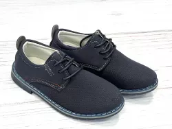 Chlapčenská modrá elegantná obuv 