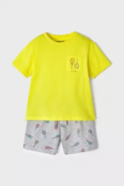 MAYORAL chlapčenské pyžamo 3747-016 yellow
