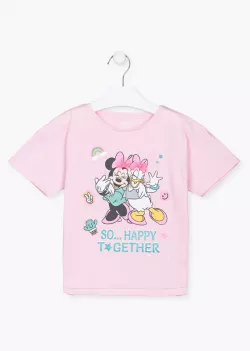  LOSAN dievčenské tričko   21N-1800 mickey pink