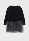 MAYORAL dievčenské mikinové šaty tunika 7944-089 black