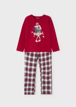 MAYORAL dievčenské pyžamo 4759-080 red