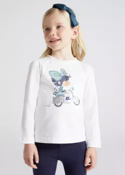 MAYORAL dievčenské tričko s dlhým rukávom 4025-052 jade