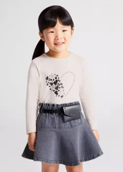 MAYORAL dievčenské tričko s dlhým rukávom 178-042
