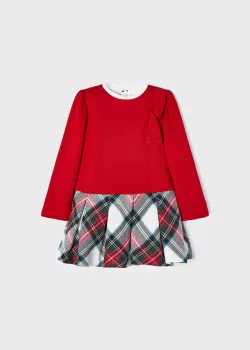 Bavlnené dievčenské šaty tunika MAYORAL 2945-050 red