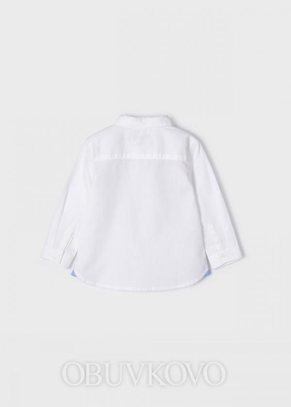 MAYORAL biela chlapčenská košeľa s motýlikom 2159-074 white