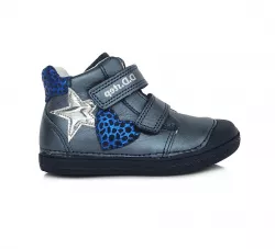 Kožená dievčenská obuv D.D.STEP 049-769A royal blue