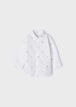 MAYORAL chlapčenská košeľa 2163-073 white
