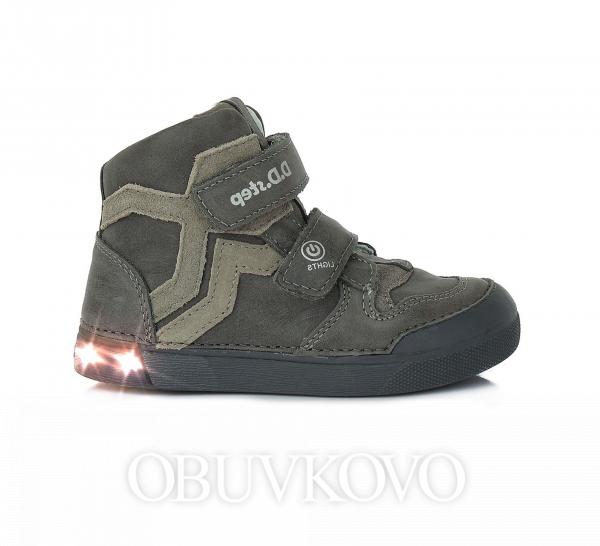 LED svietiaca chlapčenská obuv D.D.STEP 068-577A grey
